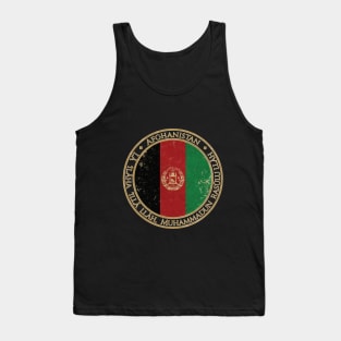 Vintage Islamic Republic of Afghanistan Asia Asian Flag Tank Top